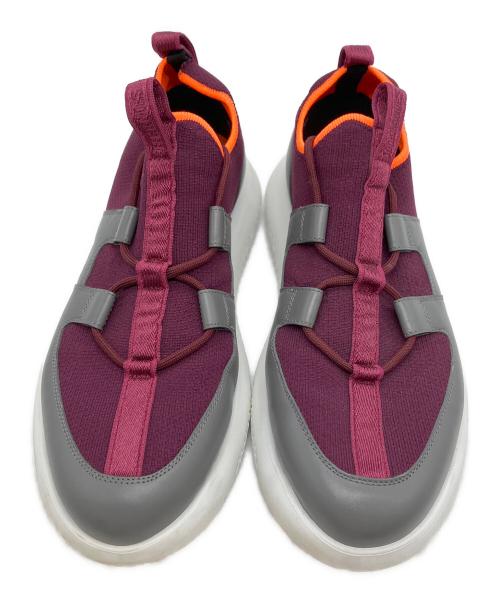 HERMES（エルメス）HERMES (エルメス) ローカットスニーカー パープル×グレー サイズ:40の古着・服飾アイテム