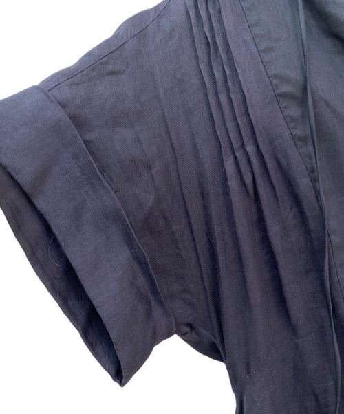 ebure（エブール）ebure (エブール) ラミーツイル ワンピース ネイビー サイズ:38の古着・服飾アイテム