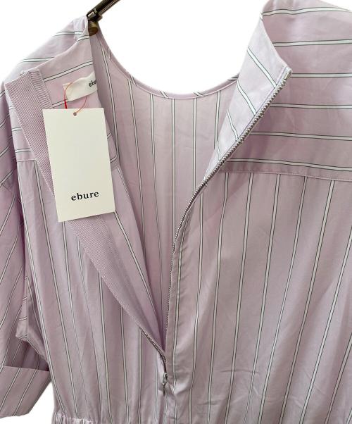 ebure（エブール）ebure (エブール) コットンカラーストライプ ワンピース ピンク サイズ:38の古着・服飾アイテム