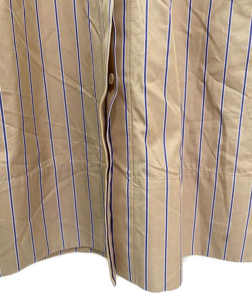 ebure（エブール）ebure (エブール) コットンカラーストライプ ワンピース ベージュ サイズ:38の古着・服飾アイテム