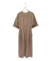 ebure (エブール) コットンカラーストライプ ワンピース ベージュ サイズ:38：23000円