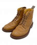 Tricker'sトリッカーズ）の古着「ウィングチップブーツ」｜キャメル