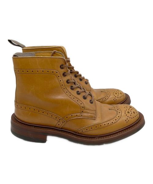 Tricker's（トリッカーズ）Tricker's (トリッカーズ) ウィングチップブーツ キャメル サイズ:UK6の古着・服飾アイテム