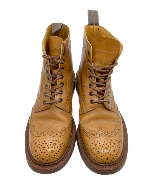 Tricker's（トリッカーズ）Tricker's (トリッカーズ) ウィングチップブーツ キャメル サイズ:UK6の古着・服飾アイテム