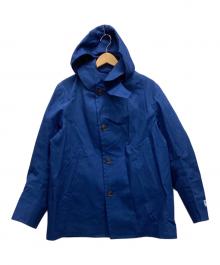 ORCIVAL（オーシバル）の古着「コットンボンディングシングルコート」｜ブルー