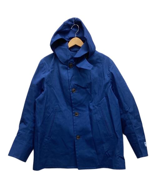 ORCIVAL（オーシバル）ORCIVAL (オーシバル) コットンボンディングシングルコート ブルー サイズ:4の古着・服飾アイテム