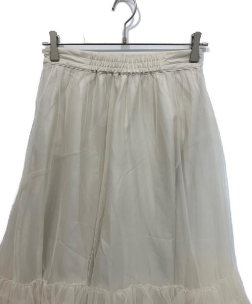 Snidel（スナイデル）Snidel (スナイデル) チュールスカート ベージュ サイズ:Mの古着・服飾アイテム