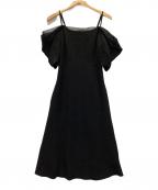 Snidelスナイデル）の古着「オフショルシアーレイヤードデザインワンピ」｜ブラック