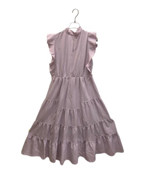 Snidel（スナイデル）Snidel (スナイデル) デザインティアードワンピース パープル サイズ:Mの古着・服飾アイテム