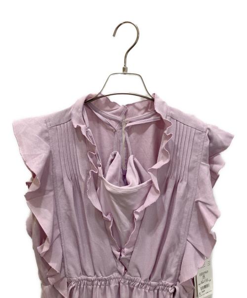 Snidel（スナイデル）Snidel (スナイデル) デザインティアードワンピース パープル サイズ:Mの古着・服飾アイテム