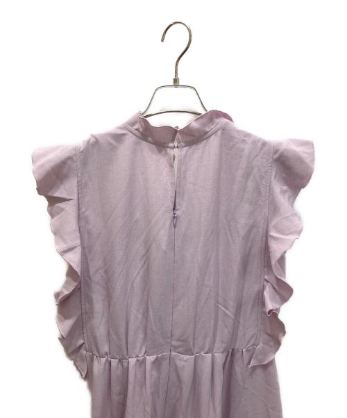 Snidel（スナイデル）Snidel (スナイデル) デザインティアードワンピース パープル サイズ:Mの古着・服飾アイテム
