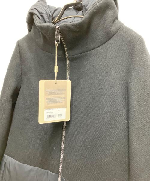 HERNO（ヘルノ）HERNO (ヘルノ) ウール切替ダウンコート ブラック サイズ:42 未使用品の古着・服飾アイテム