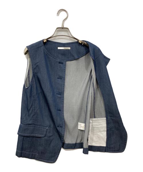 qualite（カリテ）qualite (カリテ) テンセルデニムノースリーブ インディゴ サイズ:Freeの古着・服飾アイテム