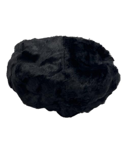 DOLCE & GABBANA（ドルチェ＆ガッバーナ）DOLCE & GABBANA (ドルチェ＆ガッバーナ) ロゴエコファーキャップ ブラック サイズ:Sの古着・服飾アイテム