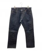 THE STRIKE GOLDストライクゴールド）の古着「左綾 高密度 17oz セルビッチ デニム」｜インディゴ