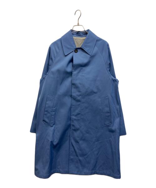 UNITED ARROWS（ユナイテッドアローズ）UNITED ARROWS (ユナイテッドアローズ) OLMETEX T/Cツイル バルカラーコート スカイブルー サイズ:Sの古着・服飾アイテム