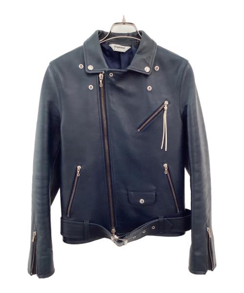 digawel（ディガウェル）DIGAWEL (ディガウェル) ホースレザージャケット ネイビー サイズ:SIZE1の古着・服飾アイテム