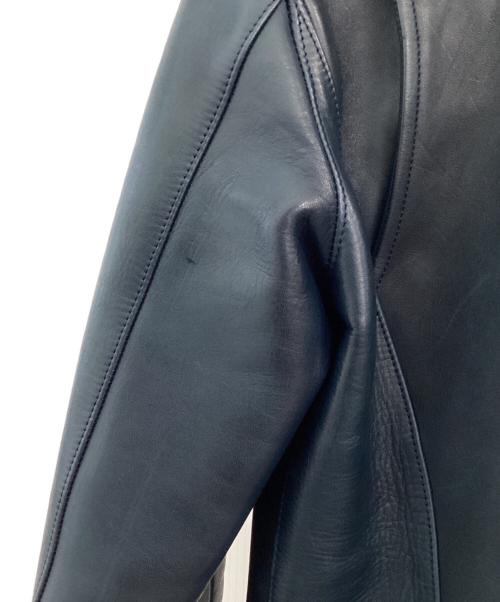 digawel（ディガウェル）DIGAWEL (ディガウェル) ホースレザージャケット ネイビー サイズ:SIZE1の古着・服飾アイテム