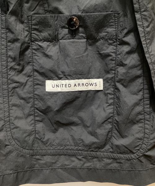 UNITED ARROWS（ユナイテッドアローズ）UNITED ARROWS (ユナイテッドアローズ) ダントツ撥水 オーディナリー ナイロン ４ボタン ダブル ジャケット グレー サイズ:Ｌの古着・服飾アイテム