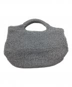 Mila Owenミラオーウェン）の古着「メタリックミニカゴバッグ」｜シルバー