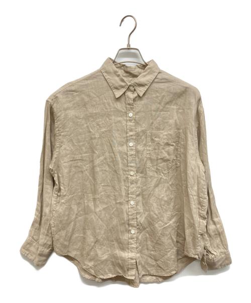 JOURNAL STANDARD relume（ジャーナルスタンダード レリューム）JOURNAL STANDARD relume (ジャーナルスタンダード レリューム) カラーリネンオーバーサイズシャツ ベージュ サイズ:Freeの古着・服飾アイテム