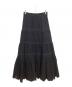 CADUNE（カデュネ）の古着「高山都さんコラボ 刺しゅうスカート」｜ブラック