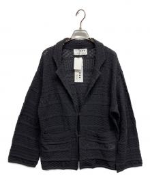 THREE DOTS（スリードッツ）の古着「ストライプ レースジャケット」｜ソフトブラック