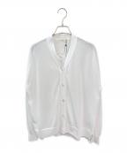 YORIヨリ）の古着「シャーベットニットカーディガン」｜ホワイト