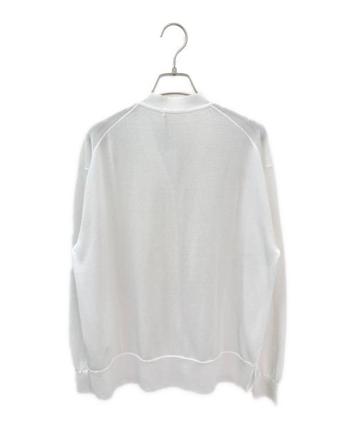 YORI（ヨリ）YORI (ヨリ) シャーベットニットカーディガン ホワイト サイズ:Freeの古着・服飾アイテム