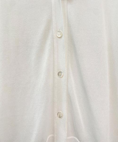 YORI（ヨリ）YORI (ヨリ) シャーベットニットカーディガン ホワイト サイズ:Freeの古着・服飾アイテム