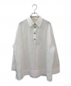 YORIヨリ）の古着「シアーラガーブラウス」｜ホワイト
