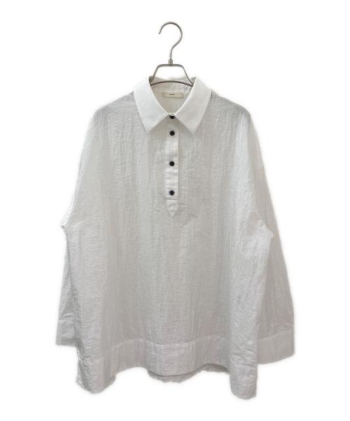 YORI（ヨリ）YORI (ヨリ) シアーラガーブラウス ホワイト サイズ:Freeの古着・服飾アイテム