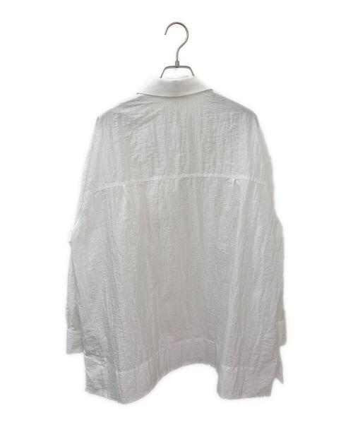 YORI（ヨリ）YORI (ヨリ) シアーラガーブラウス ホワイト サイズ:Freeの古着・服飾アイテム