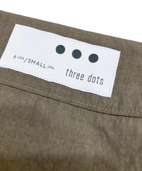 THREE DOTS（スリードッツ）THREE DOTS (スリードッツ) サン ドライドクロス トップス カーキ サイズ:Sの古着・服飾アイテム