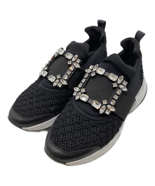 Roger Vivier（ロジェ ヴィヴィエ）Roger Vivier (ロジェ ヴィヴィエ) ファブリック スニーカー ブラック サイズ:36 1/2の古着・服飾アイテム