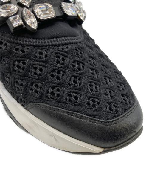 Roger Vivier（ロジェ ヴィヴィエ）Roger Vivier (ロジェ ヴィヴィエ) ファブリック スニーカー ブラック サイズ:36 1/2の古着・服飾アイテム