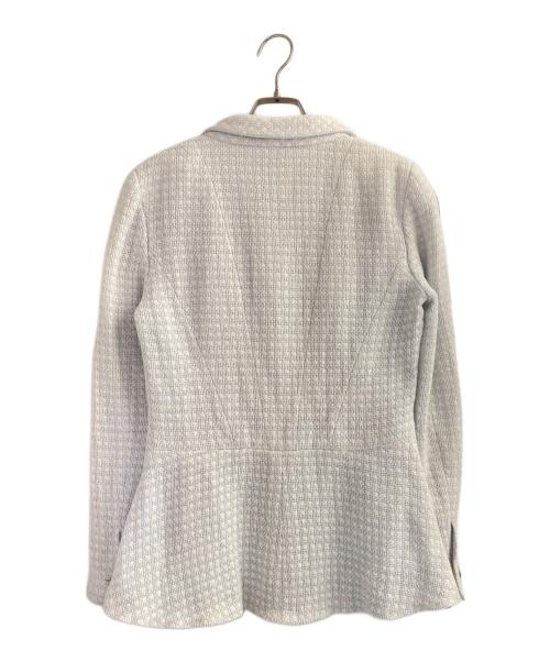 CHANEL（シャネル）CHANEL (シャネル) ツイードジャケット ライトブルー×アイボリー サイズ:40の古着・服飾アイテム