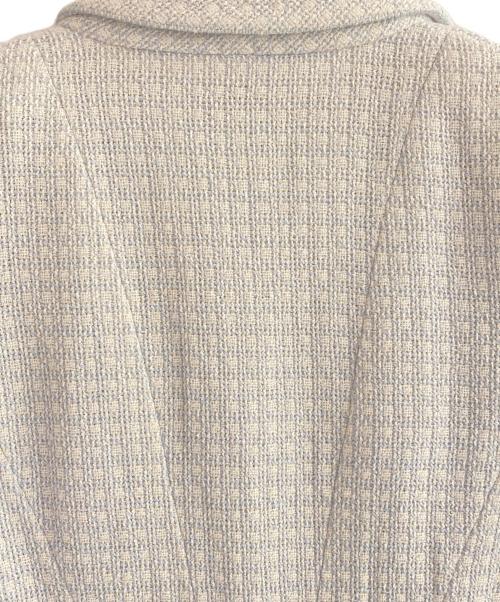 CHANEL（シャネル）CHANEL (シャネル) ツイードジャケット ライトブルー×アイボリー サイズ:40の古着・服飾アイテム