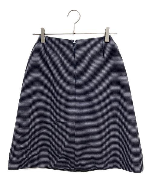 CHANEL（シャネル）CHANEL (シャネル) ウールシルクセットアップ ネイビー サイズ:JKT40　SKT38の古着・服飾アイテム