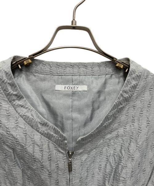 FOXEY（フォクシー）FOXEY (フォクシー) ダイアモンドダストノースリーブワンピース スカイブルー サイズ:38の古着・服飾アイテム