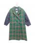 ENFOLD（エンフォルド）の古着「キルティングチェックコート」｜グリーン×ネイビー