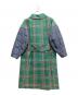 ENFOLD (エンフォルド) キルティングチェックコート グリーン×ネイビー サイズ:36：20000円
