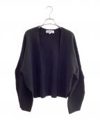 ENFOLDエンフォルド）の古着「DOUBLE FACE CARDIGAN」｜ブラック