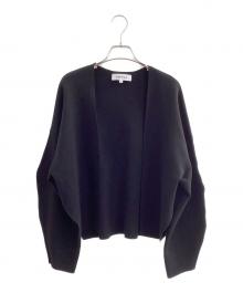 ENFOLD（エンフォルド）の古着「DOUBLE FACE CARDIGAN」｜ブラック