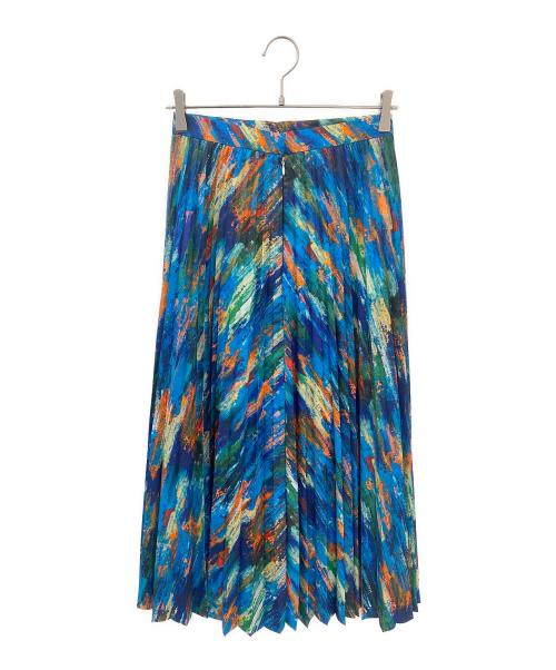 ENFOLD（エンフォルド）ENFOLD (エンフォルド) プリーツスカート ブルー サイズ:38の古着・服飾アイテム