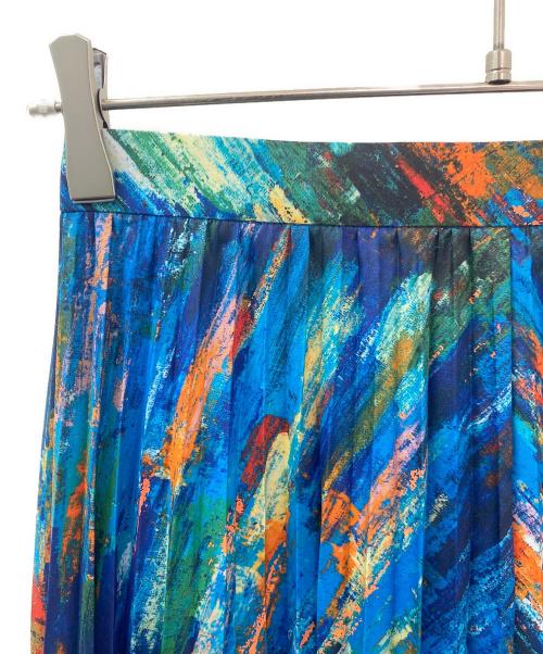 ENFOLD（エンフォルド）ENFOLD (エンフォルド) プリーツスカート ブルー サイズ:38の古着・服飾アイテム