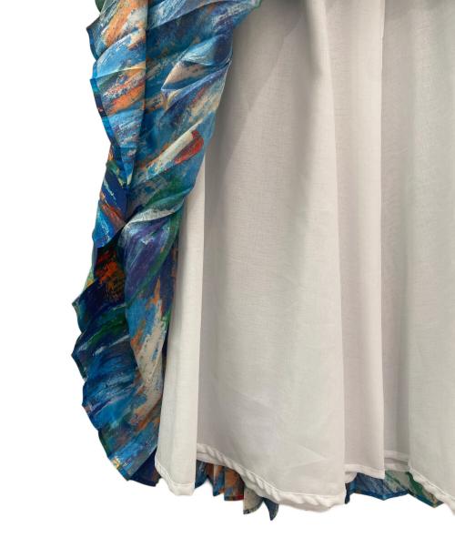 ENFOLD（エンフォルド）ENFOLD (エンフォルド) プリーツスカート ブルー サイズ:38の古着・服飾アイテム