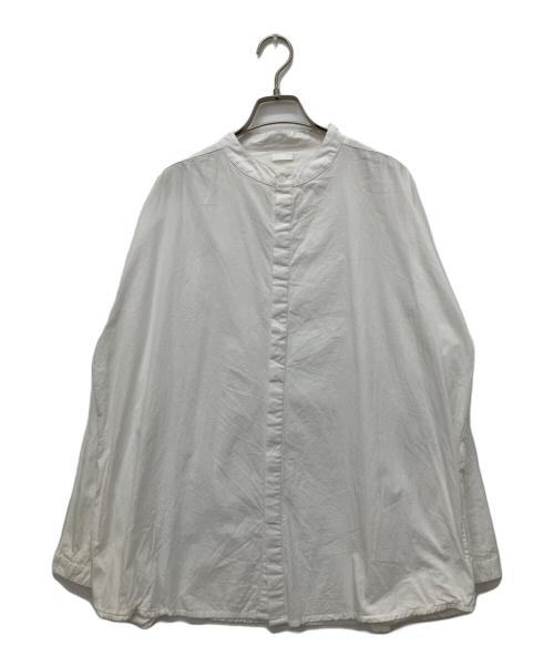 SEEALL（シーオール）SEEALL (シーオール) EXTRAOVER BAND COLLAR SHIRTS ホワイト サイズ:44の古着・服飾アイテム
