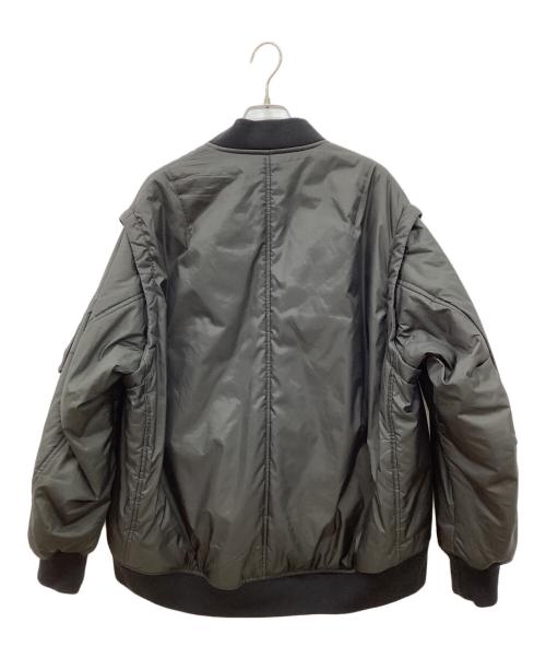 Enchainement（アンシェヌマン）Enchainement (アンシェヌマン) 中綿ジャケット　MA-1ジャケット　フライトジャケット ブラック サイズ:Fの古着・服飾アイテム