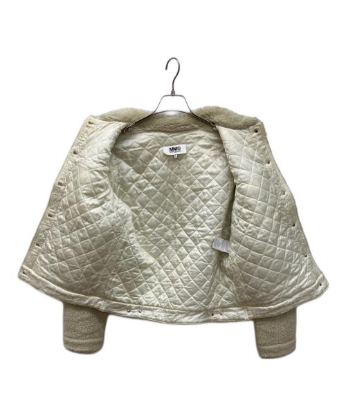 MM6 Maison Margiela（エムエムシックスメゾンマルジェラ）MM6 Maison Margiela (エムエムシックスメゾンマルジェラ) ボアジャケット ベージュ サイズ:42の古着・服飾アイテム